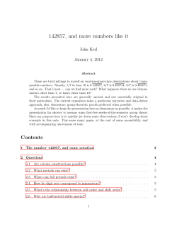 142857, and more numbers like it