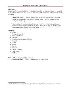 Motifs in Crime and Punishment