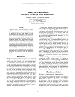 Learning a Cost Function for Interactive Microscope Image