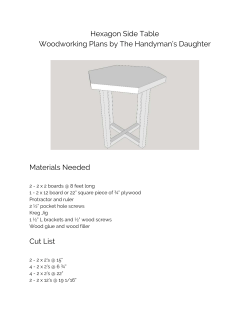 Hexagon Side Table Woodworking Plans by The Handyman`s