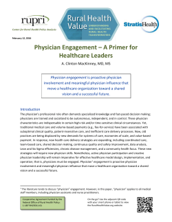 Physician Engagement