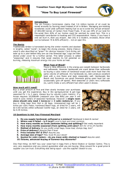 How To Buy Local Firewood - Post