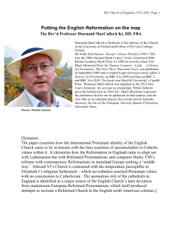 Putting the English Reformation on the map