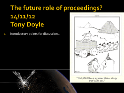 Introductory points for discussion..