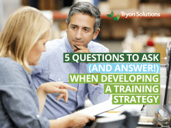5 questions to ask