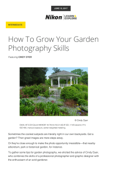 How to Grow Your Garden Photography Skills | Taking Better