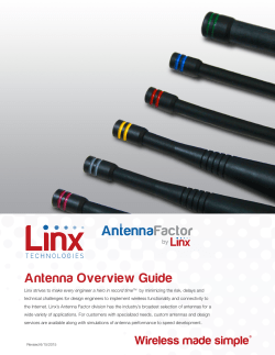 Antenna Overview Guide