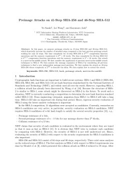 Preimage Attacks on 41-Step SHA-256 and 46-Step SHA-512
