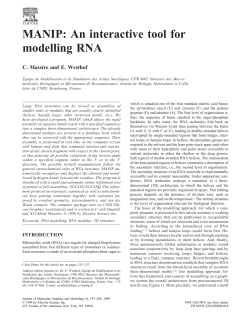 MANIP: An interactive tool for modelling RNA