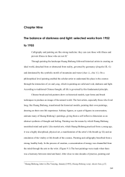 Chapter Nine The balance of darkness and light