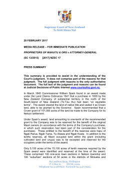 Media release - Courts of New Zealand