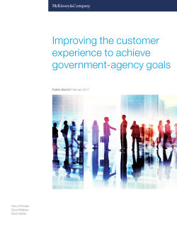 Improving the customer experience to achieve