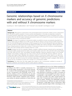 Genomic relationships based on X chromosome markers and