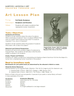 Art Lesson.Sculpture.indd