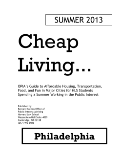 Philadelphia - Harvard Law School