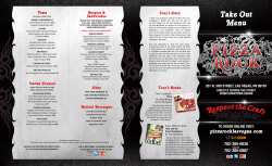 Take Out Menu