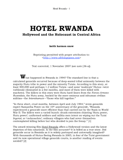 HOTEL RWANDA - All Things Pass