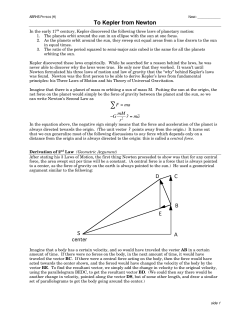 Newton to Kepler - themcclungs.net