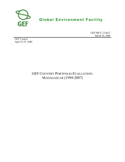 GEFME.C33.Inf2-CPE Madagascar - GEF Independent Evaluation
