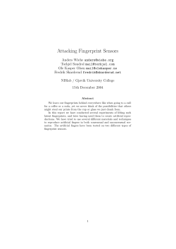 Attacking Fingerprint Sensors