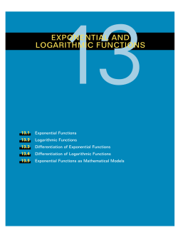 13exponential and logarithmic functions