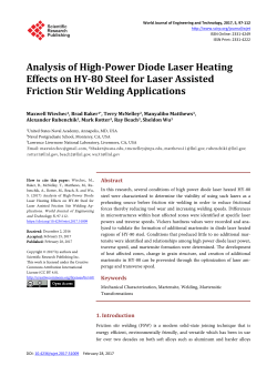 Analysis of High-Power Diode Laser Heating Effects on HY