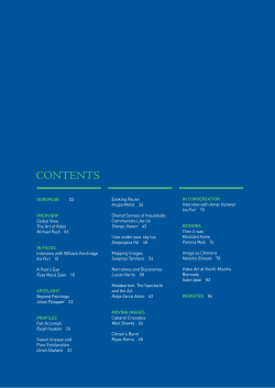 CONTENTS - Jaret Vadera