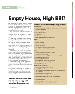 Empty House, High Bill?