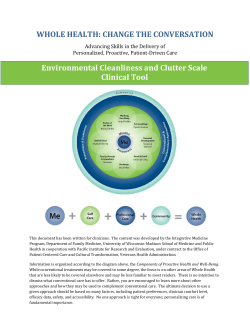Environmental Cleanliness and Clutter Scale