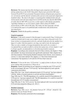 Reviewer: This manuscript describes the hygroscopic properties of