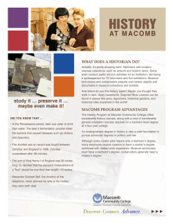 history - Macomb Community College
