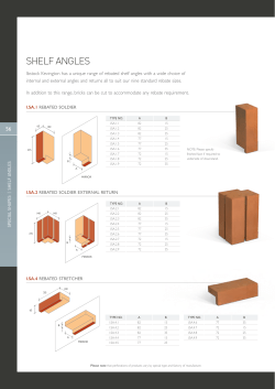 SHELF ANGLES