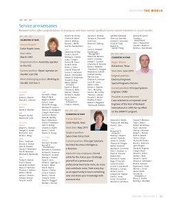 service anniversaries
