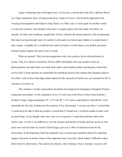 I gasp, wondering what will happen next. Carchesium, a protist that