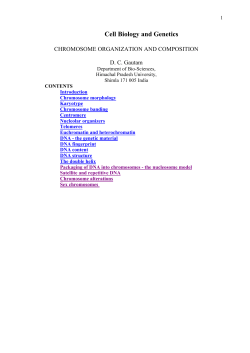 Cell Biology and Genetics