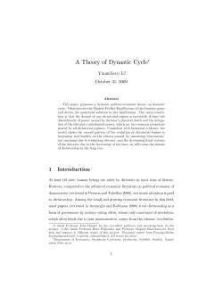 A Theory of Dynastic Cycle