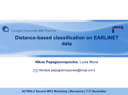 Distance-based classification on EARLINET data - ACTRiS-2
