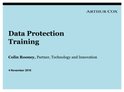 Data Protection Training Slides