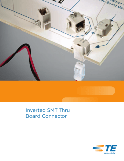 Inverted SMT Thru Board Connector