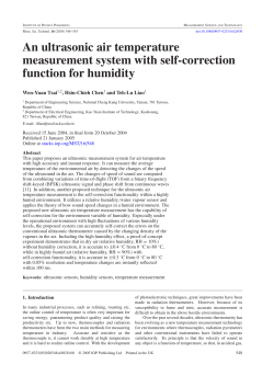 An ultrasonic air temperature measurement system with self