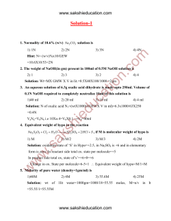 Solution-1 - Sakshieducation.com