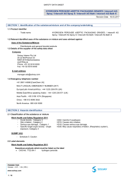 Hydrogen Peroxide Aseptic Packaging Grades