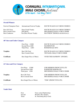 here - Cornwall International Male Choral Festival