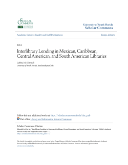 Interlibrary Lending in Mexican, Caribbean, Central American, and