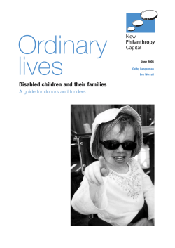 Disabled children and their families