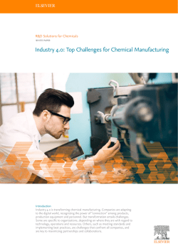 Industry 4.0: Top Challenges for Chemical Manufacturing