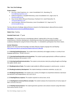 Title: Fairy Tale Challenge