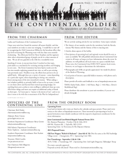 Summer 2014 Newsletter