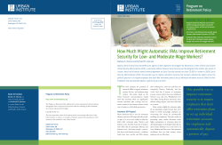 How Much Might Automatic IRAs Improve Retirement Security for