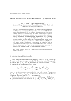 Interval Estimation for Ratios of Correlated Age